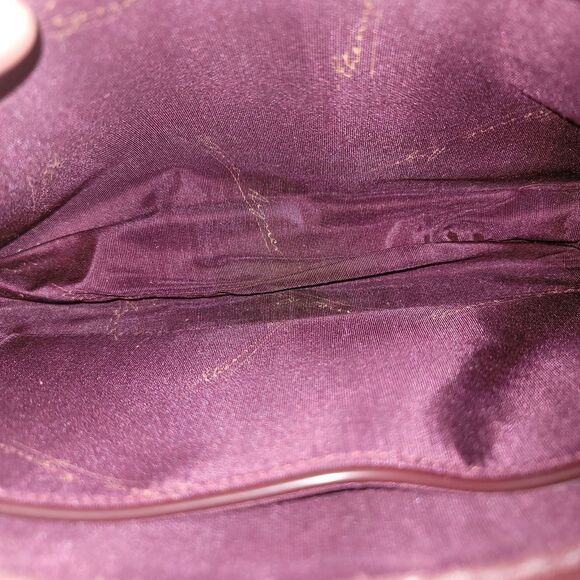Etienne Aigner Burgundy Leather Clutch In Great Conditon - Picture 9 of 9